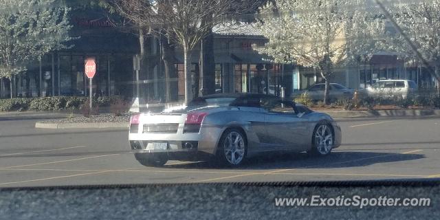 Lamborghini Gallardo spotted in Wilsonville, Oregon