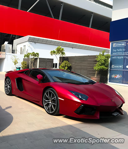 Lamborghini Aventador spotted in Dubai, United Arab Emirates