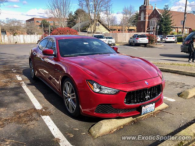 Maserati Ghibli spotted in Kent, Washington