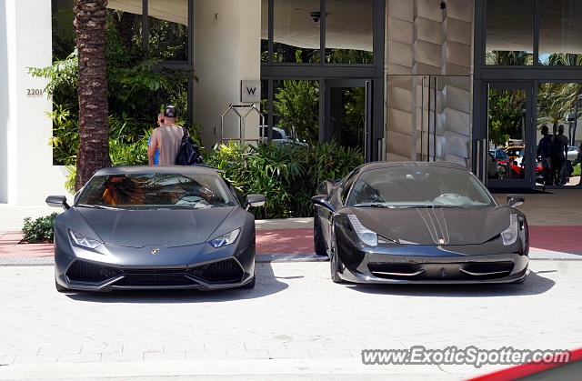 Ferrari 458 Italia spotted in Miami Beach, Florida