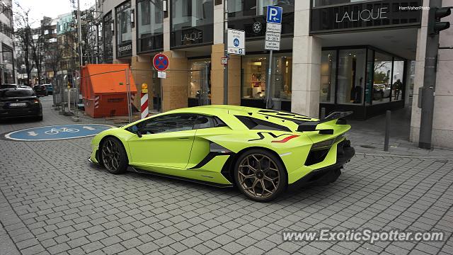 Lamborghini Aventador spotted in Frankfurt Main, Germany