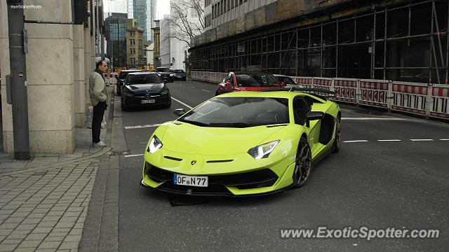 Lamborghini Aventador spotted in Frankfurt Main, Germany