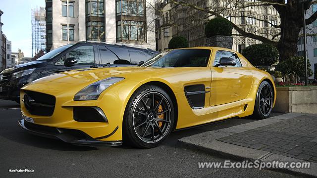 Mercedes SLS AMG spotted in London, United Kingdom