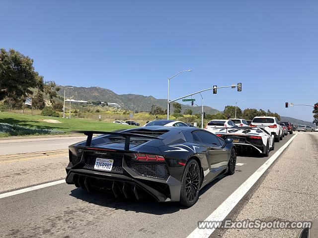 Lamborghini Aventador spotted in Malibu, California