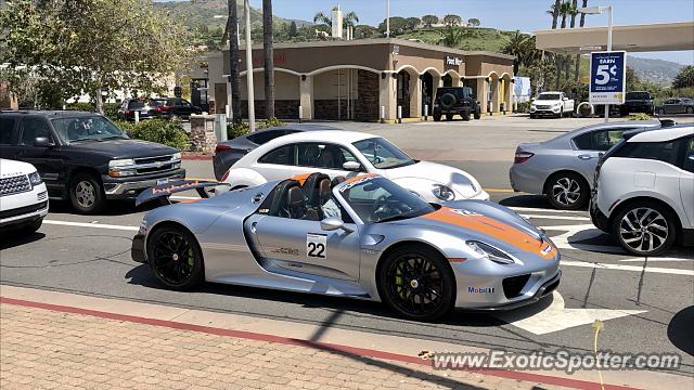 Porsche 918 Spyder spotted in Malibu, California