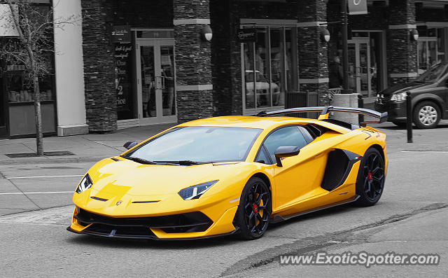 Lamborghini Aventador spotted in Calgary, Canada