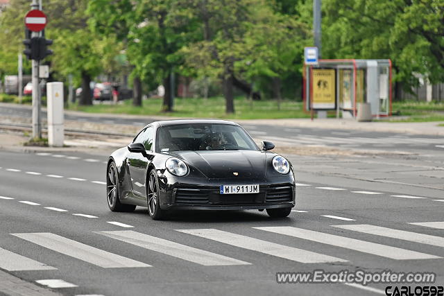 Porsche 911 spotted in Warsaw, Poland