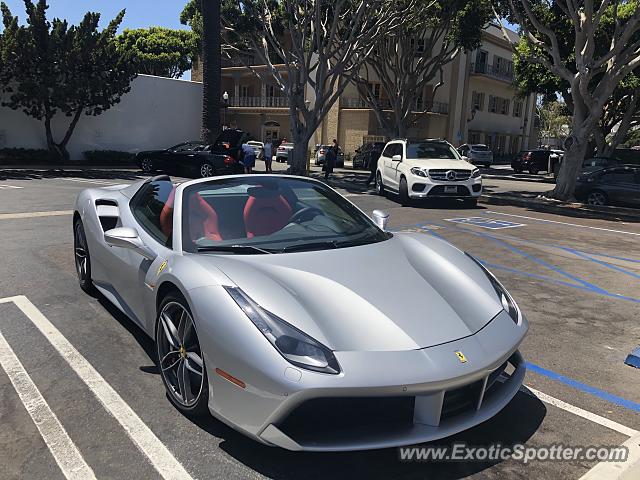 Ferrari 488 GTB spotted in Laguna Beach, California