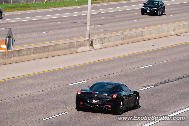 Ferrari 458 Italia spotted in Wayzata, Minnesota