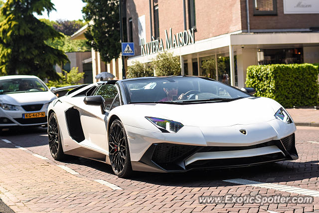 Lamborghini Aventador spotted in Laren, Netherlands