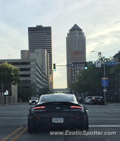 Aston Martin Vantage spotted in Des Moines, Iowa