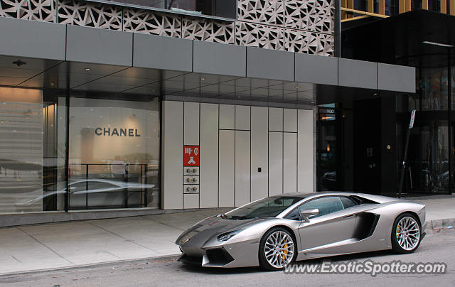 Lamborghini Aventador spotted in Montreal, Canada