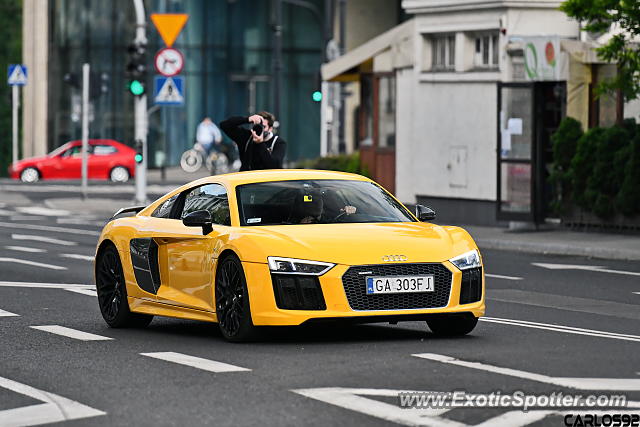 Audi R8 spotted in Warsaw, Poland