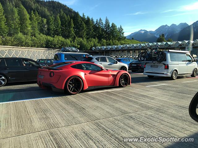 Ferrari F12 spotted in Lago di garda, Italy