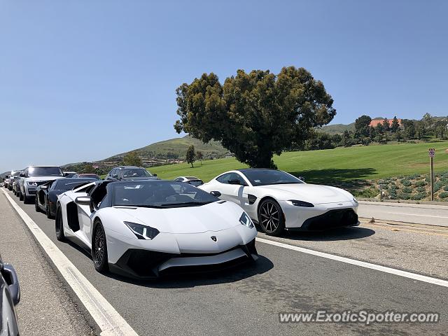 Lamborghini Aventador spotted in Malibu, California
