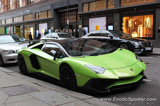 Lamborghini Aventador spotted in London, United Kingdom