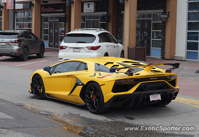 Lamborghini Aventador spotted in Calgary, Canada