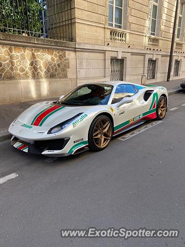 Ferrari 488 GTB spotted in PARIS, France