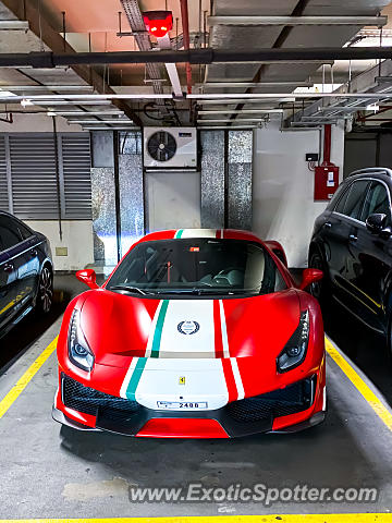 Ferrari 488 GTB spotted in Dubai, United Arab Emirates