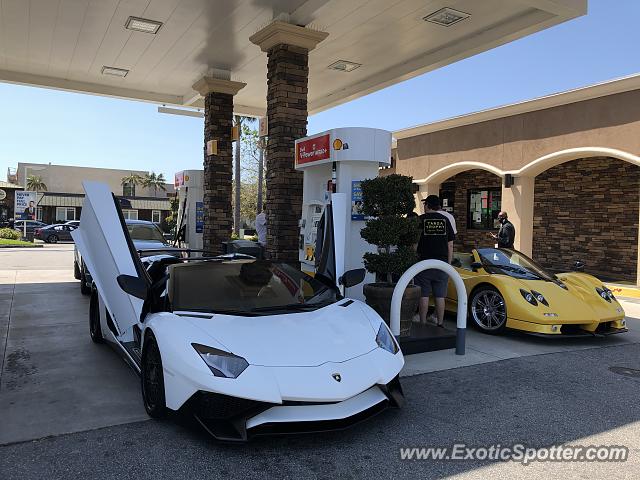 Lamborghini Aventador spotted in Malibu, California