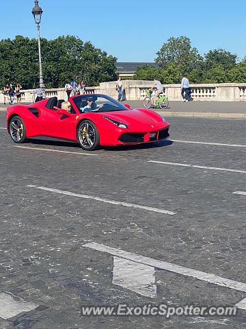 Ferrari 488 GTB spotted in PARIS, France