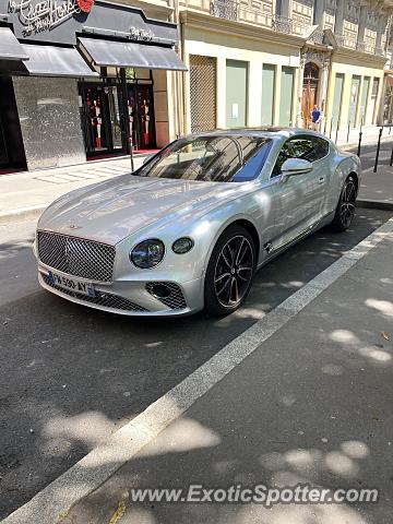 Bentley Continental spotted in PARIS, France