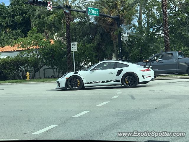 Porsche 911 GT3 spotted in Bal Harbor, Florida