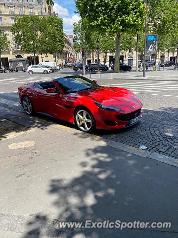 Ferrari Portofino spotted in PARIS, France