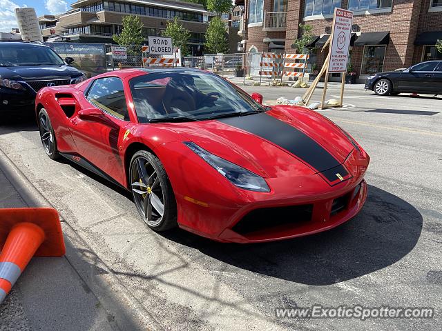 Ferrari 488 GTB spotted in Wayzata, Minnesota
