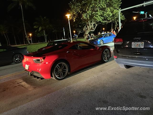 Ferrari 488 GTB spotted in Miami, Florida