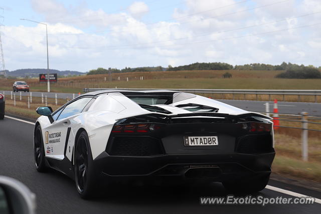Lamborghini Aventador spotted in Auckland, New Zealand