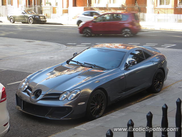 Mercedes SLR spotted in London, United Kingdom