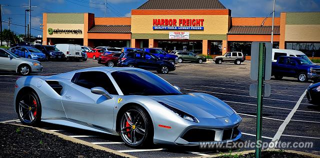 Ferrari 488 GTB spotted in Springdale, Ohio