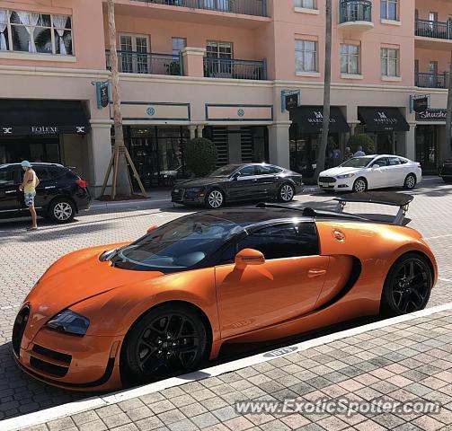 Bugatti Veyron spotted in Boca Raton, Florida