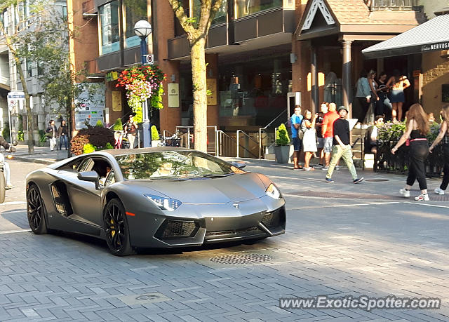 Lamborghini Aventador spotted in Toronto, Canada