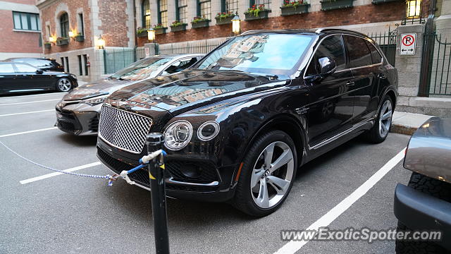 Bentley Bentayga spotted in Old Quebec City, Canada