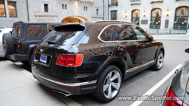 Bentley Bentayga spotted in Old Quebec City, Canada