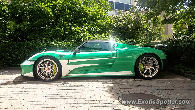 Porsche 918 Spyder spotted in Appenzell, Switzerland