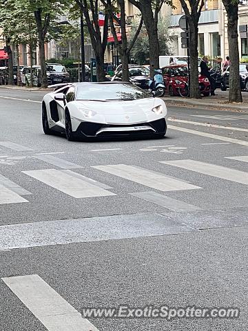 Lamborghini Aventador spotted in PARIS, France