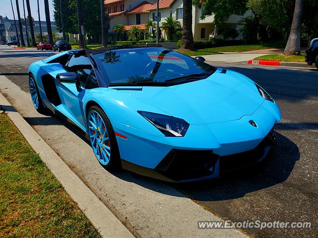 Lamborghini Aventador spotted in Beverly Hills, California