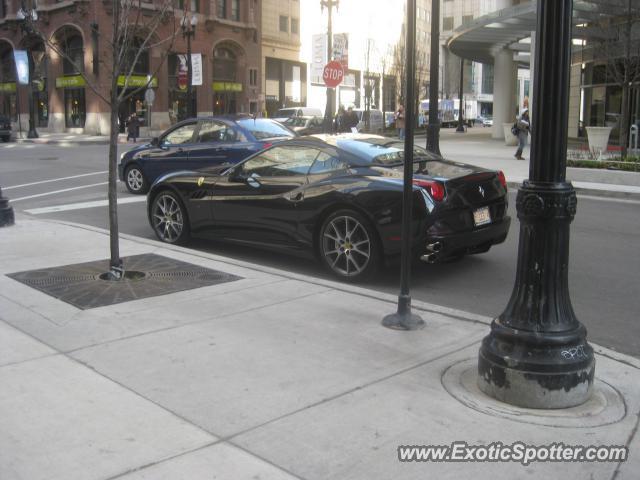 Ferrari California spotted in Chicago, Illinois