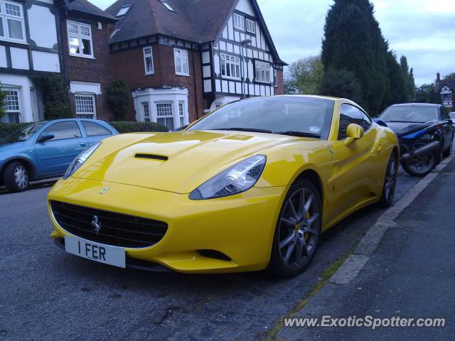 Ferrari California spotted in Coventry, United Kingdom