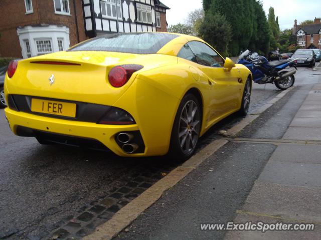 Ferrari California spotted in Coventry, United Kingdom