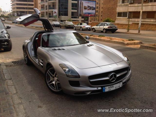 Mercedes SLS AMG spotted in Beirut, Lebanon