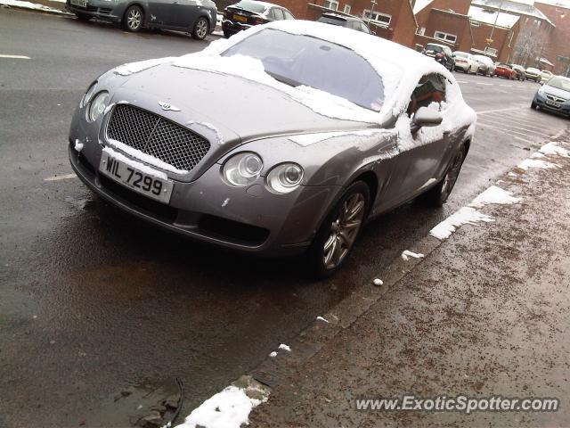 Bentley Continental spotted in Glasgow, United Kingdom