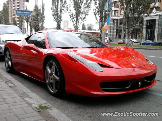 Ferrari 458 Italia spotted in Kiev, Ukraine