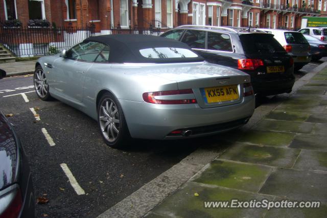 Aston Martin DB9 spotted in Knightsbridge, United Kingdom