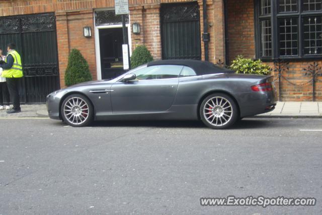 Aston Martin DB9 spotted in Knightsbridge, United Kingdom