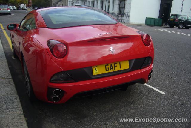 Ferrari California spotted in Knightsbridge, United Kingdom