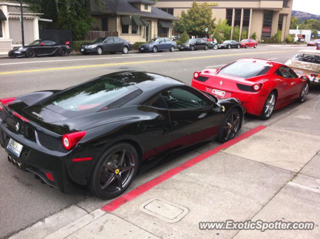 Ferrari 458 Italia spotted in Danville, California